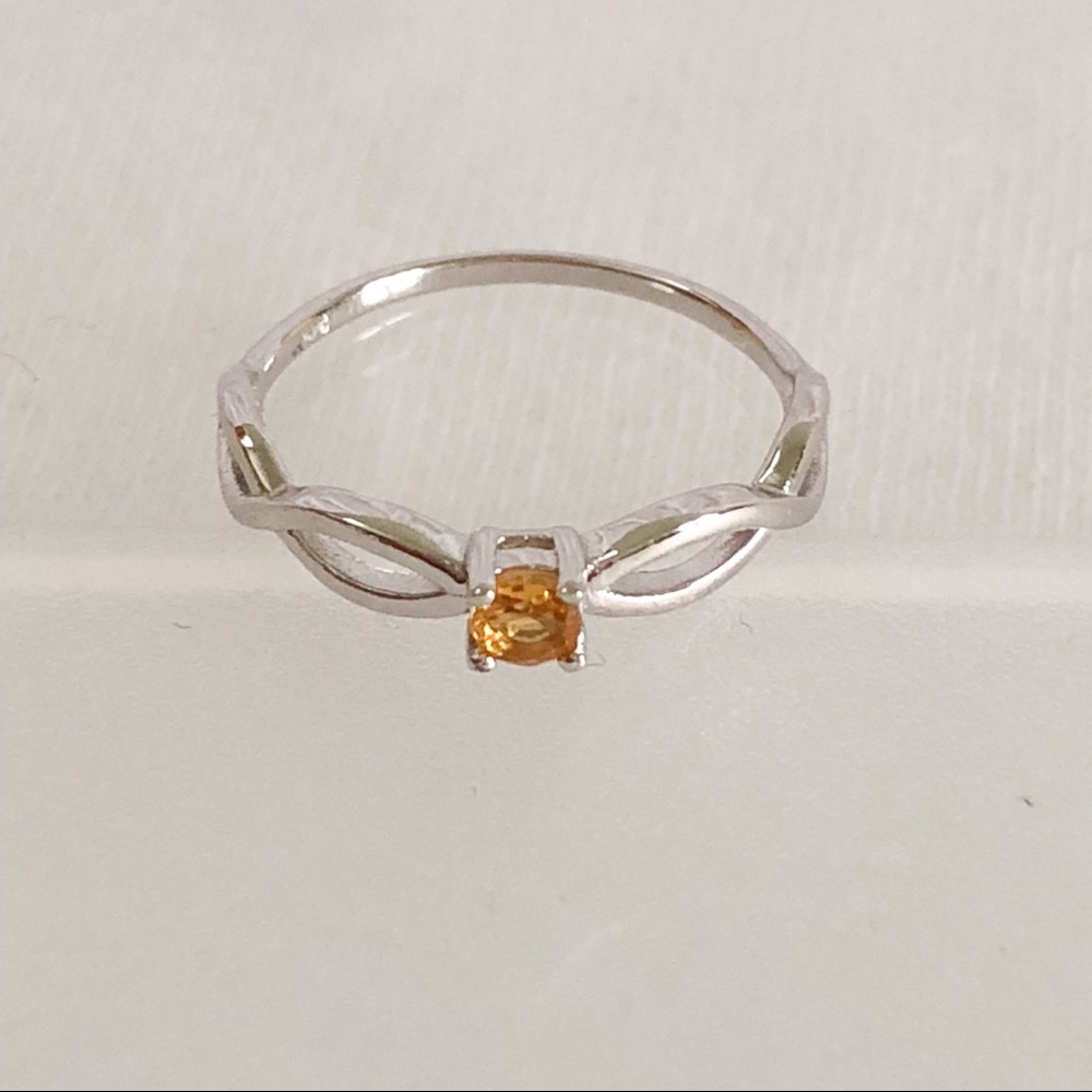 925 Sterling Silver Citrine Ring